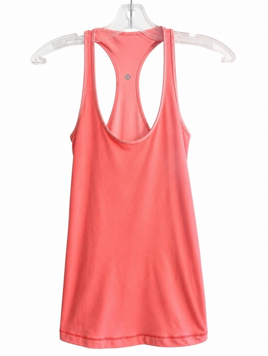 lululemon athletica Tops - Lululemon Women's Coral Pink Racerback Athletic Tank Top Size 8 Yoga Running